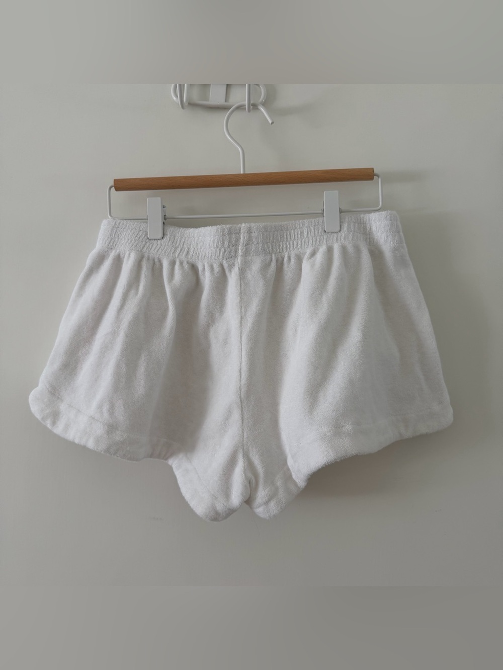 Ralph Lauren White Terry Cropped Polo Top & Shorts Set - Picture 10 of 12